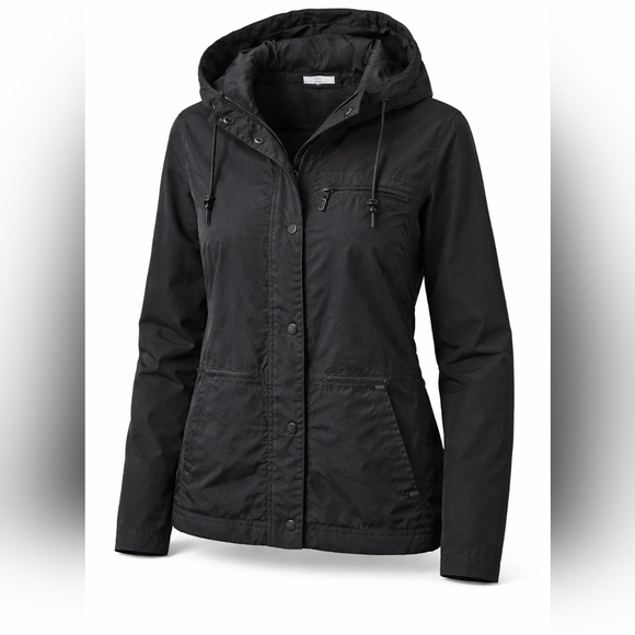 Columbia Sportswear Company Jackets & Blazers - Columbia Women’s Black Weatherproof Lightweight Snap Front Mesh Lined Jacket